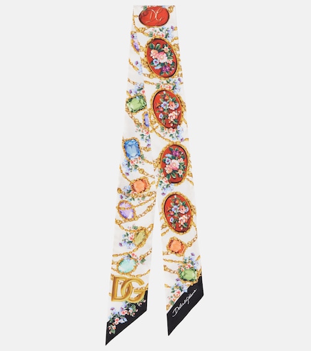 DG silk scarf in multicoloured - Dolce Gabbana | Mytheresa