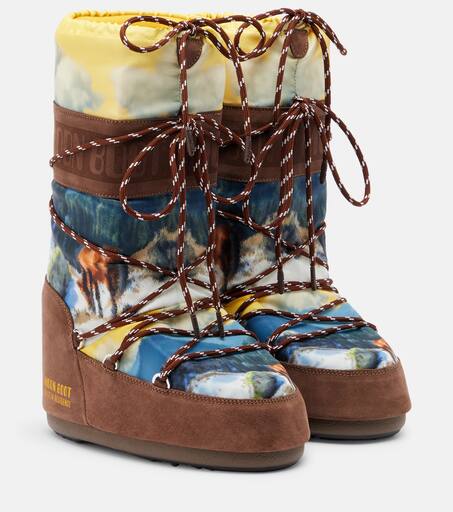 x Guest in Residence Icon High snow boots in brown - Moon Boot