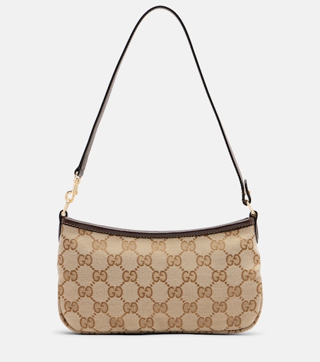 Gossip GG canvas Small shoulder bag in beige - Gucci | Mytheresa