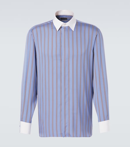 Striped silk shirt