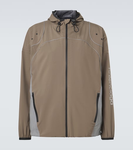 Technical track jacket in green - Balenciaga | Mytheresa