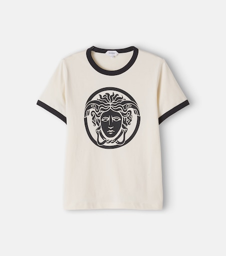 Medusa cotton jersey T-shirt in white - Versace Kids | Mytheresa