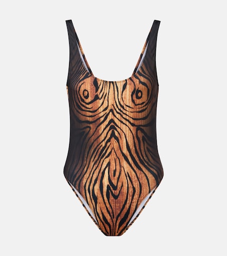Trompe l'oeil swimsuit in multicoloured - Jean Paul Gaultier