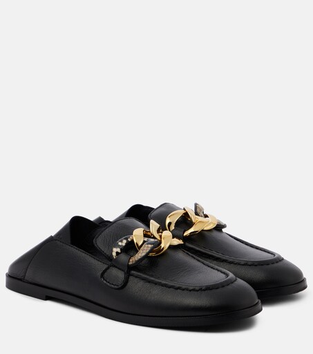 Loafers Chain Line aus Leder in Schwarz - See By Chloe | Mytheresa