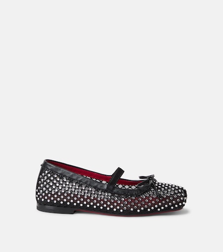 Christian Louboutin Kids 바발렛 장식 발레 플랫