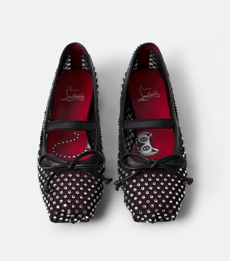 Christian Louboutin Kids 바발렛 장식 발레 플랫