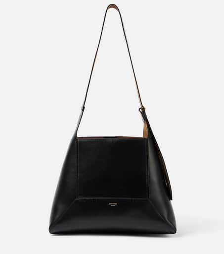 Diamond Medium leather tote bag in black - Jimmy Choo