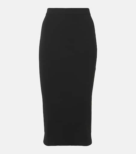 スカート SAINT LAURENT Women Skirts 803422YCEP21243 Gray Saint Laurent Leather Pencil Skirt | Grey | FARFETCH