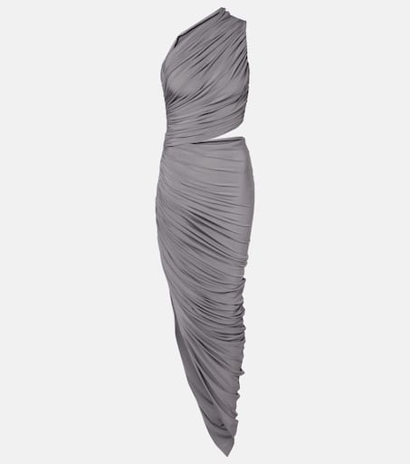 ワンピース Alaia Draped midi dress ALAÏA One-shoulder cutout draped neoprene midi dress | THE