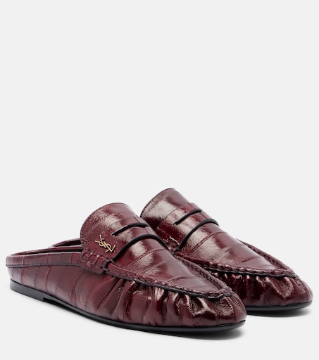 Le Loafer eel leather mules