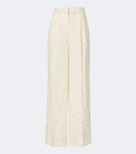 Pleated moiré pants