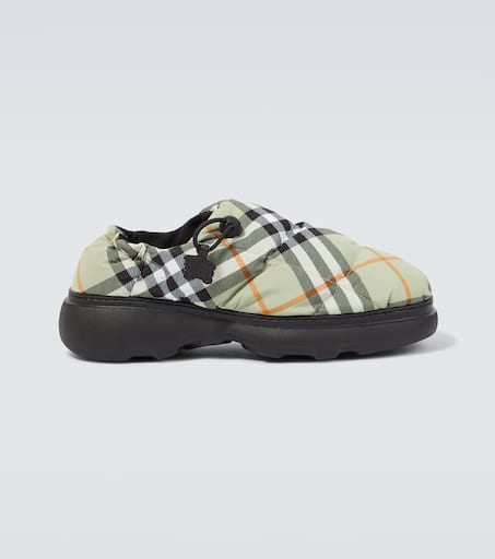【関税&送料込】Burberry Embroidered Fabric Mews Mules 0400022083408_TEACUPIPCHECK?