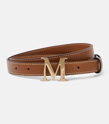 【送料&関税込】Max Mara Logo Engraved Buckle Belt Max Mara Logo Engraved Belt | italist
