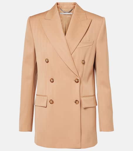 ジャケット Stella McCartney Brown wool blazer (6501493GU700 6008) Stella McCartney Brown Wool Single Breasted Blazer M Stella