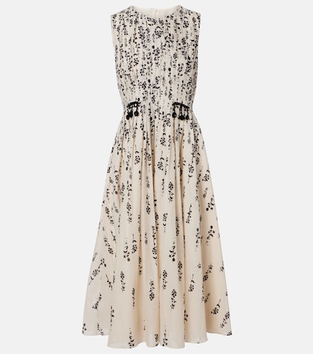 max mara cotton voile dress Max Mara | Woman - Printed cotton voile dress - Black