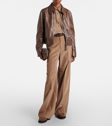 BRUNELLO CUCINELLI 레더 재킷