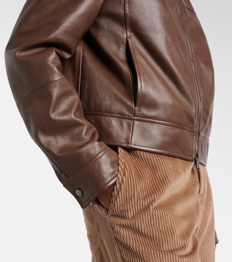 BRUNELLO CUCINELLI 레더 재킷