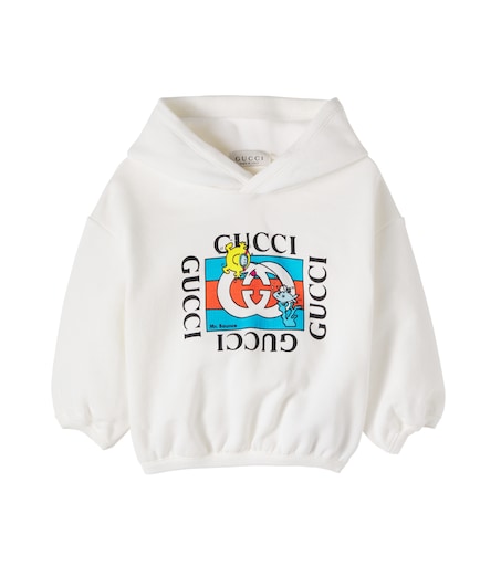 x Mr. Men Little Miss Baby cotton hoodie in white - Gucci Kids