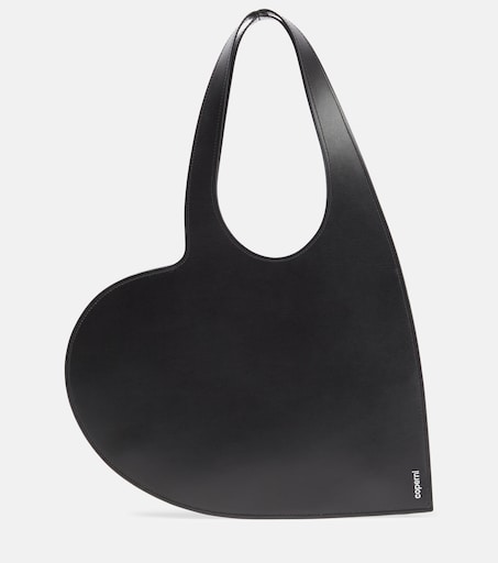 Heart Mini leather tote bag in black - Coperni | Mytheresa