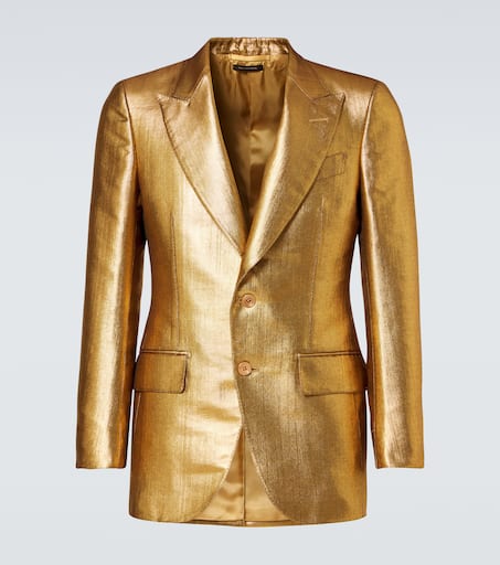 【関税＆送料込み】Tom Ford Light Beige Blazer TOM FORD single-breasted Blazer | White | FARFETCH