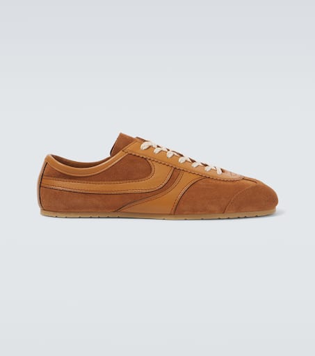 DRIES VAN NOTEN メタリックレザー スニーカー | NET-A-PORTER