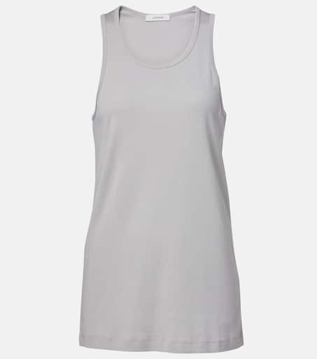 Cotton jersey tank top in grey - Lemaire | Mytheresa