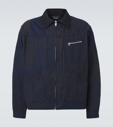 Cotton-blend blouson jacket