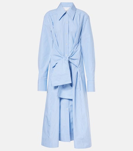 関税込 JIL SANDER Belted cotton shirt dress 637997 org.jpg