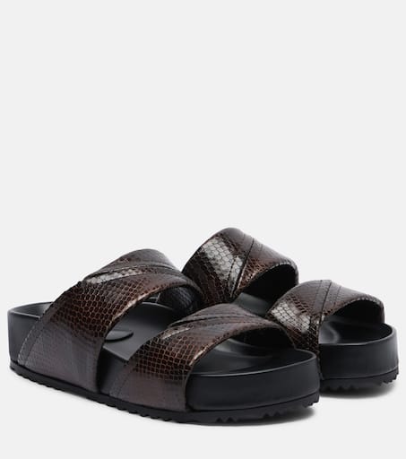 サンダル・ミュール DRIES VAN NOTEN * BLACK WOVEN SANDALS Black Woven Sandals by Dries Van Noten on Sale