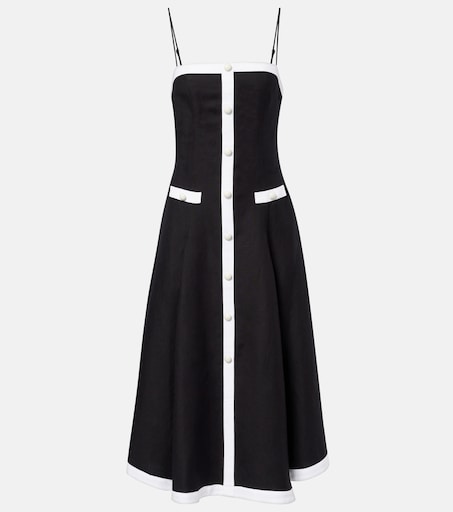 Simkhai - Cordelia linen-blend midi dress
