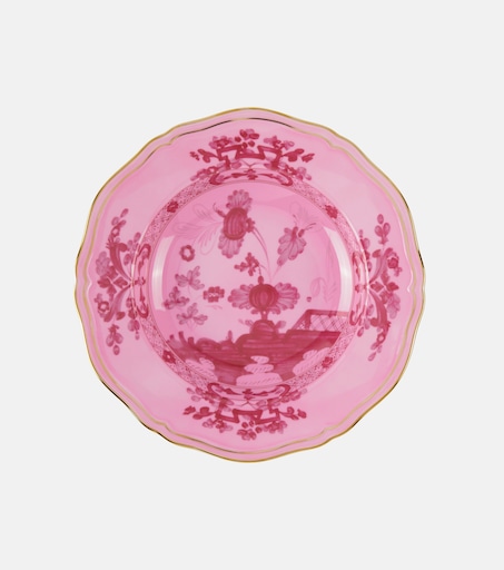 Oriente Italiano porcelain soup plate in pink - Ginori 1735