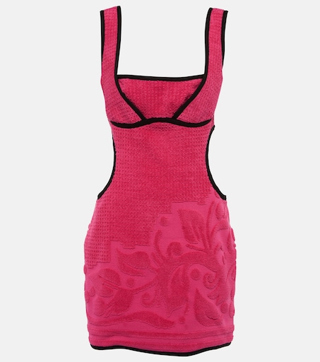 pretty in pink brocade mini dress akira AKIRA Pretty Brocade Mini Dress Multi | Pink