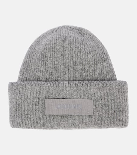 【JACQUEMUS】 Le Bonnet alpaca and wool-blend beanie Le Bonnet alpaca and wool-blend beanie in white - Jacquemus