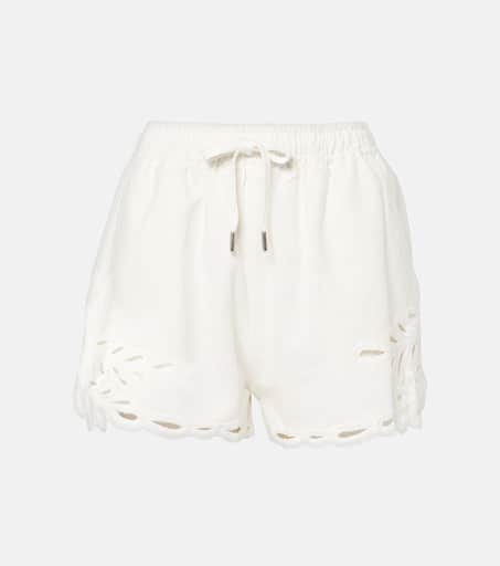 【送料&関税込】Marant Atoile Shorts mifa Isabel Marant Étoile Women's Mifa Shorts with Logo in Ecru