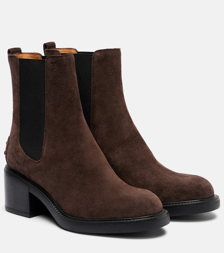 Tod’s SUEDE CHELSEA BOOTS Size 7.5UK/9US New In Box With Receipt MSRP $1,095 Suede Chelsea boots in black - Tods | Mytheresa main image 4