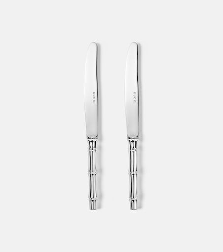 Set of 2 silver-plated knives in silver - Gucci | Mytheresa