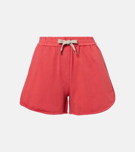 ショートパンツ BRUNELLO CUCINELLI Linen cotton shorts Brown Brunello Cucinelli - Tan Farro Drawstring Shorts