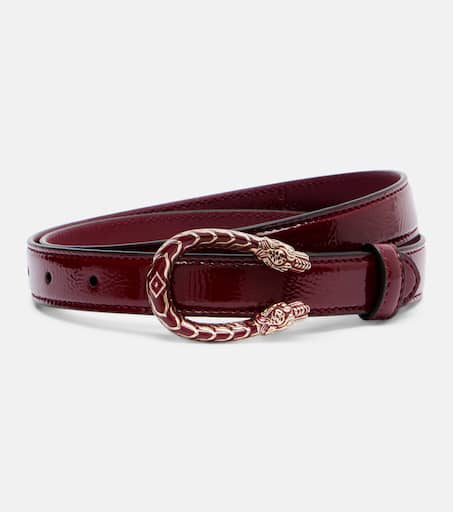【関税&送料込】Gucci Burgundy Leather Belt Dionysus patent leather belt in burgundy - Gucci | Mytheresa