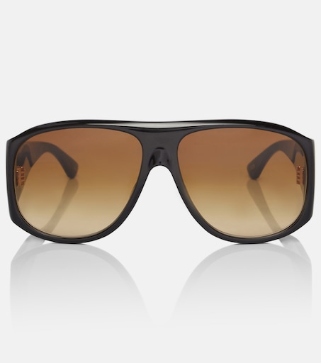 Logo oversized sunglasses in brown - Chloe | Mytheresa