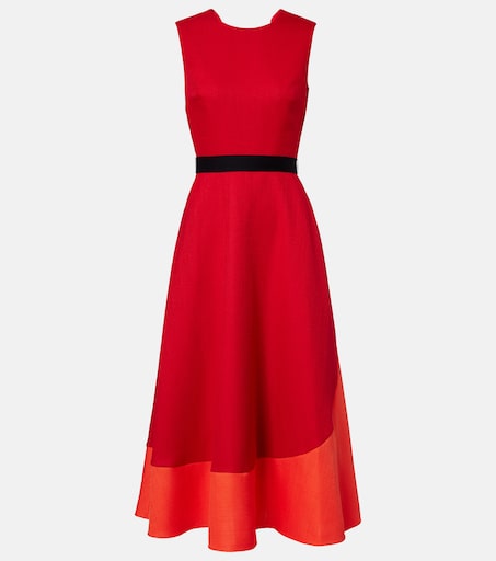 fitted lace wedding dress Crimson Cherry Midi Dress– Teuta Matoshi