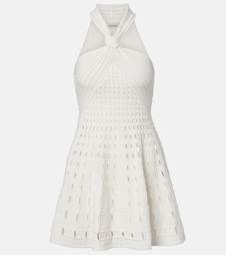 Jenna halterneck minidress in white - Simkhai | Mytheresa