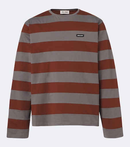 希少 05AW mens Miu Miu 切替 長袖 カットソー メンズライン MIU MIU