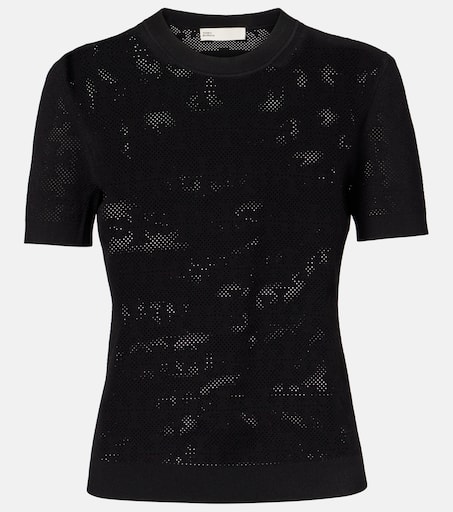 Tシャツ・カットソー TORY BURCH T Monogram Jacquard viscose blend t-shirt T Monogram Jacquard viscose blend t-shirt TORY BURCH