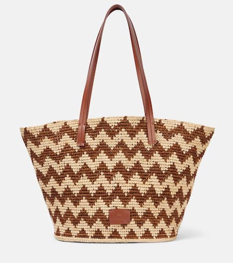 【MISSONI】 Zigzag Medium raffia bucket bag Zigzag Medium raffia bucket bag in multicoloured - Missoni