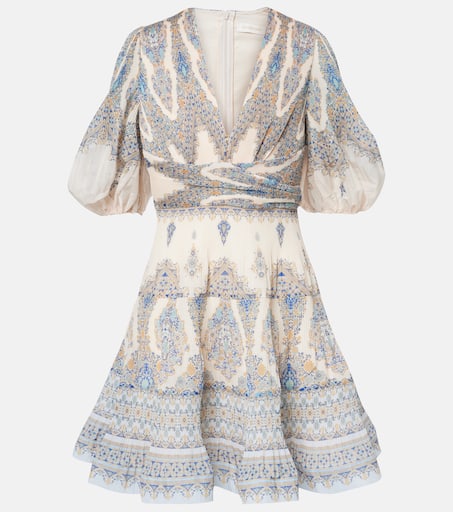 【Zimmermann】Paisley pleated minidress Paisley pleated minidress in multicoloured - Zimmermann