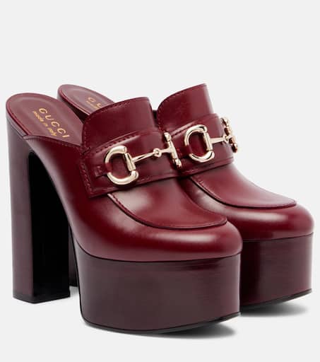 【カラー2色あり♪】GUCCI Infradito Lady Horsebit In Pelle Sandali infradito Lady Horsebit in pelle in Marrone - Gucci