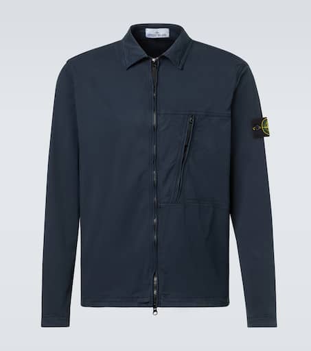 トップス STONE  Nylon l Shirt Overshirt Shirt Stone Island Nylon Metal Overshirt Black 811511819