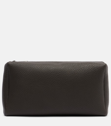 Squared Compact leather clutch