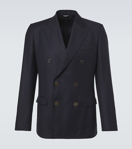 Dolce & Gabbana Double-breasted virgin wool blazer