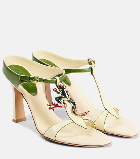 Rana leather mules in yellow - Bottega Veneta | Mytheresa